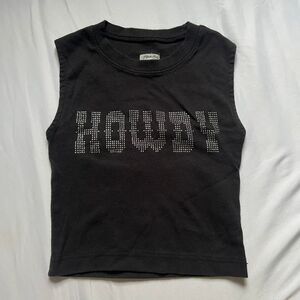 Urban-outfitters Women's Grey and Black Crop-top
